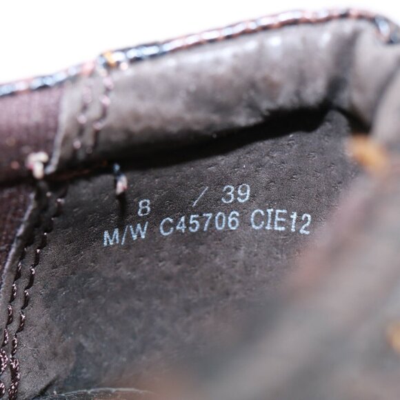 Born Womens Peggy Clog Size 8 Brown Black Leather Snakeskin Wedge Heel Shoe - Picture 11 of 12